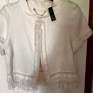 Chico's Black Label  off White  Jacket